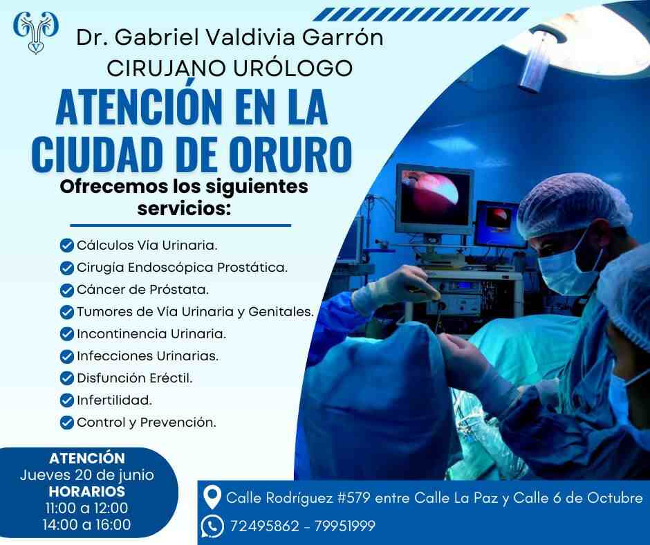 Dr. Gabriel Valdivia Garrón Cirujano Urólogo