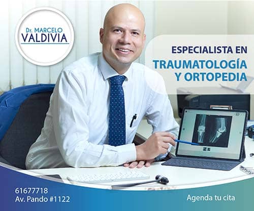 Especialista en Traumatologia y Ortopedia Dr. Marcelo Valdivia Loza Traumatologo Cochabamba