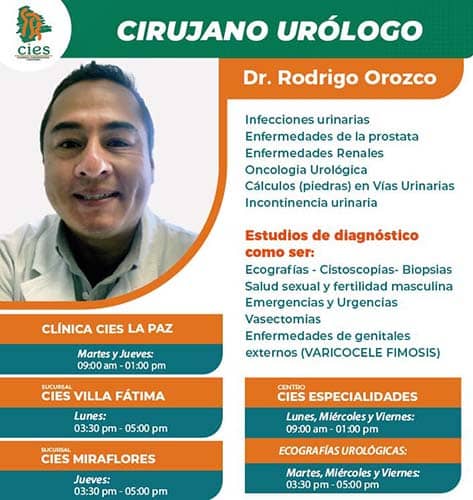Imagen Dr. Rodrigo Orozco Urólogo La Paz