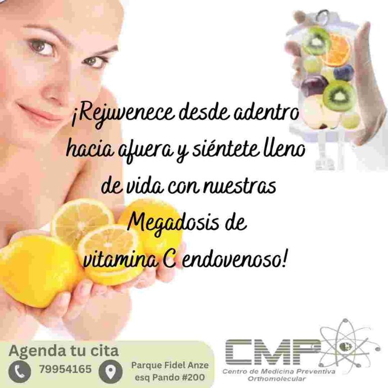 Megadosis de Vitamina C Endovenosa Dra. María Elena Mercado Estrada Medicina Orthomolecular Cochabamba